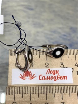 *Серьги Эмаль арт. 02-2223/ЭМ22-00-752 вес 3,63 г - фото 285276