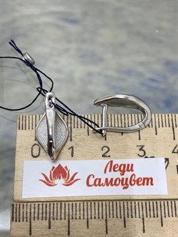 *Серьги Эмаль арт. 02-2223/ЭМ22-00-752 вес 3,63 г - фото 285277