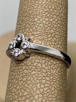 *Кольцо р.16,5 Белый Фианит арт. 01-1531/00КЦ-00-795 вес 1,77 г - фото 285323