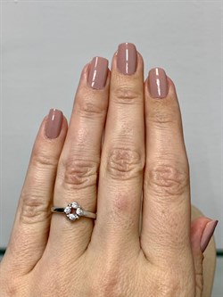 *Кольцо р.16,5 Белый Фианит арт. 01-1531/00КЦ-00-795 вес 1,77 г - фото 285326