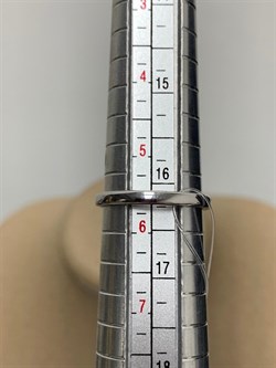 *Кольцо р.16,5 Белый Фианит арт. 01-1531/00КЦ-00-795 вес 1,77 г - фото 285330
