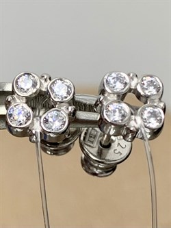 *Пусеты Белый Фианит арт. 02-1531/00КЦ-00-248 вес 1,47 г - фото 285334 *Пусеты Белый Фианит арт. 02-1531/00КЦ-00-248 вес 1,47 г - фото 285334