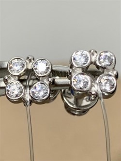 *Пусеты Белый Фианит арт. 02-1531/00КЦ-00-248 вес 1,47 г - фото 285336 *Пусеты Белый Фианит арт. 02-1531/00КЦ-00-248 вес 1,47 г - фото 285336