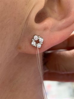 *Пусеты Белый Фианит арт. 02-1531/00КЦ-00-248 вес 1,47 г - фото 285338 *Пусеты Белый Фианит арт. 02-1531/00КЦ-00-248 вес 1,47 г - фото 285338