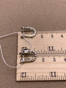 *Серьги Сорпионы Дымчатый Кварц арт. 02-4637-00-202-0200-68-328 вес 3,31 г - фото 285418