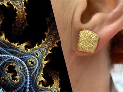 *Серьги Пусеты Абстракция арт. OR2077-10-804 вес 3,51 г - фото 285626