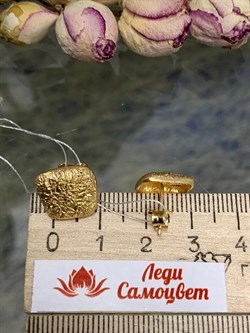 *Серьги Пусеты Абстракция арт. OR2077-10-804 вес 3,51 г - фото 285635