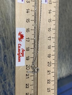 *Колье р.38-43 Белый Фианит арт. 06-2797/00СВ-00-967 вес 2,43 г - фото 285676