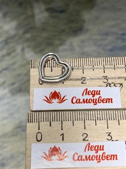 *Колье р.40 Сердца Белый Фианит арт. 06-1103/00КЦ-00-554 вес 4,20 г - фото 285693 *Колье р.40 Сердца Белый Фианит арт. 06-1103/00КЦ-00-554 вес 4,20 г - фото 285693