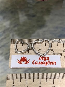 *Колье р.40 Сердца Белый Фианит арт. 06-1103/00КЦ-00-554 вес 4,20 г - фото 285697 *Колье р.40 Сердца Белый Фианит арт. 06-1103/00КЦ-00-554 вес 4,20 г - фото 285697