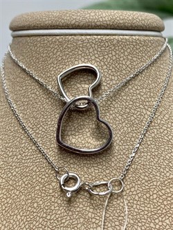 *Колье р.40 Сердца Белый Фианит арт. 06-1103/00КЦ-00-554 вес 4,20 г - фото 285700 *Колье р.40 Сердца Белый Фианит арт. 06-1103/00КЦ-00-554 вес 4,20 г - фото 285700