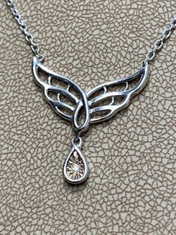 *Колье р.40-45 Белый Бр арт. 06-2900/000Б-00-377 вес 3,21 г - фото 285708