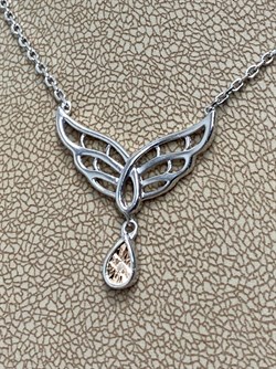 *Колье р.40-45 Белый Бр арт. 06-2900/000Б-00-377 вес 3,21 г - фото 285709