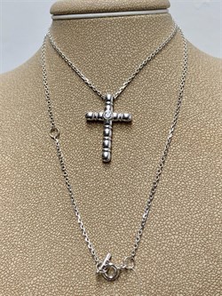 *Колье р.45-50 Белый Фианит арт. 06-3114/00КЦ-00-672 вес 4,72 г - фото 285739 *Колье р.45-50 Белый Фианит арт. 06-3114/00КЦ-00-672 вес 4,72 г - фото 285739