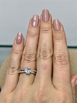 *Кольцо р.16 Голубой Топаз арт. 01-1997/00ТБ-00-272 Вес 2,45 г - фото 285748