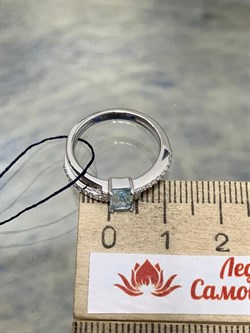 *Кольцо р.16 Голубой Топаз арт. 01-1997/00ТБ-00-272 Вес 2,45 г - фото 285750