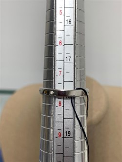 *Кольцо р.18 Белый Фианит арт. 01-1475/00КЦ-00-920 вес 3,52 г - фото 285766