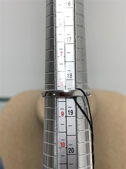 *Кольцо р.18,5 Белый Фианит арт. 01-1475/00КЦ-00-985 вес 3,64 г - фото 285775