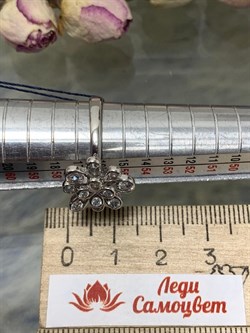 *Кольцо р.18,5 Белый Фианит арт. 01-1475/00КЦ-00-985 вес 3,64 г - фото 285776