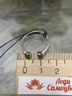 *Кольцо р.16,5 Хризолит иск арт. 01-0428/ЮСХР-00-591 Вес 2,28 г - фото 285814