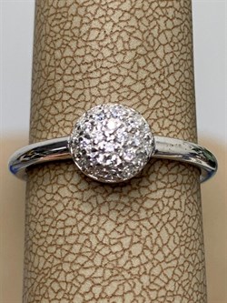 *Кольцо р.17 Белый Фианит арт. 01-1294/00КЦ-00-790 вес 2,83 г - фото 285847