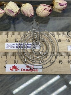 *Серьги Петли Белый Фианит арт. CVOR8-669 вес 11,7 г - фото 285983 *Серьги Петли Белый Фианит арт. CVOR8-669 вес 11,7 г - фото 285983