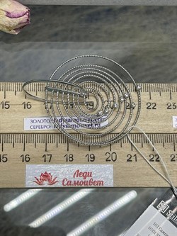 *Серьги Петли Белый Фианит арт. CVOR8-669 вес 11,7 г - фото 285984 *Серьги Петли Белый Фианит арт. CVOR8-669 вес 11,7 г - фото 285984