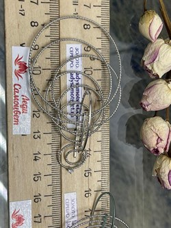 *Серьги Петли Белый Фианит арт. CVOR8-669 вес 11,7 г - фото 285985 *Серьги Петли Белый Фианит арт. CVOR8-669 вес 11,7 г - фото 285985