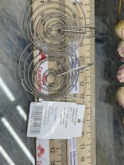 *Серьги Петли Белый Фианит арт. CVOR8-669 вес 11,7 г - фото 285988 *Серьги Петли Белый Фианит арт. CVOR8-669 вес 11,7 г - фото 285988