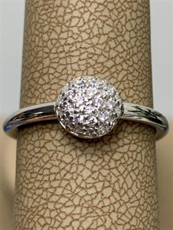 *Кольцо р.18,5 Белый Фианит арт. 01-1294/00КЦ-00-548 вес 3,12 г - фото 286007