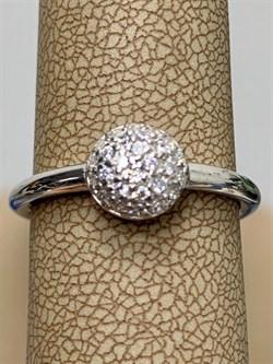 *Кольцо р.18,5 Белый Фианит арт. 01-1294/00КЦ-00-548 вес 3,12 г - фото 286008