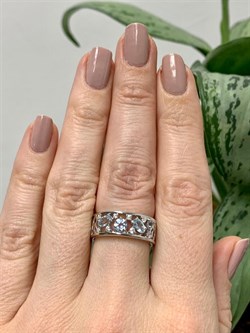 *Кольцо р.18 Голубой Топаз арт. 01-2105/00ТБ-00-437 Вес 3,94 г - фото 286033