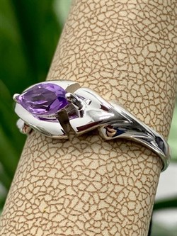 *Кольцо р.18,5 Лавандовый Аметист арт. 01-0946/00АМ-00-297 Вес 2,6 г - фото 286079 *Кольцо р.18,5 Лавандовый Аметист арт. 01-0946/00АМ-00-297 Вес 2,6 г - фото 286079