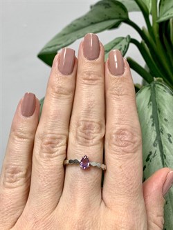 *Кольцо р.17,5 Аметист арт. 01-1909/00АМ-00-955 Вес 1,91 г - фото 286103