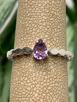 *Кольцо р.17,5 Аметист арт. 01-1909/00АМ-00-955 Вес 1,91 г - фото 286108