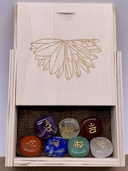 Чакра-сет р.20*20 Самоцветы 7 камней арт 076225-10 - фото 286137 Чакра-сет р.20*20 Самоцветы 7 камней арт 076225-10 - фото 286137