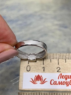 *Кольцо р.17,5 Белый Фианит арт. 01-1399/00КЦ-00-312 вес 2,58 г - фото 286175