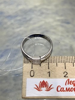 *Кольцо р.17,5 Белый Фианит арт. 01-1399/00КЦ-00-312 вес 2,58 г - фото 286176