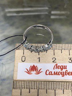 *Кольцо р.18 Голубой Топаз арт. 01-1746/00ТБ-00-186 вес 1,93 г - фото 286207