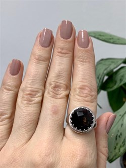 *Кольцо р.17,5 Дымчатый Кварц арт. 01-2332/00РТ-00-782 вес 6,48 г - фото 286259 *Кольцо р.17,5 Дымчатый Кварц арт. 01-2332/00РТ-00-782 вес 6,48 г - фото 286259