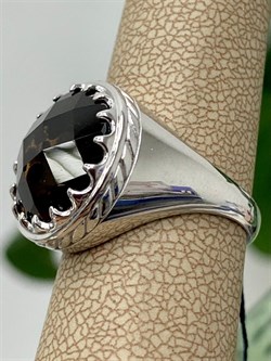 *Кольцо р.17,5 Дымчатый Кварц арт. 01-2332/00РТ-00-782 вес 6,48 г - фото 286268 *Кольцо р.17,5 Дымчатый Кварц арт. 01-2332/00РТ-00-782 вес 6,48 г - фото 286268