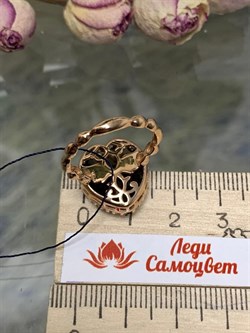 *Кольцо р.17,5 Дымчатый Кварц арт. 01-2333/00РТ-06-805 вес 5,03 г - фото 286277