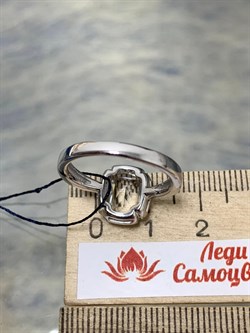 *Кольцо р.17,5 Горный Хрусталь арт. 01-2109/00ГХ-00-206 вес 3,54 г - фото 286290