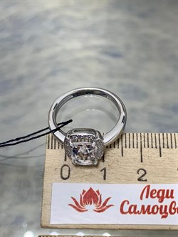 *Кольцо р.17,5 Горный Хрусталь арт. 01-2109/00ГХ-00-206 вес 3,54 г - фото 286291