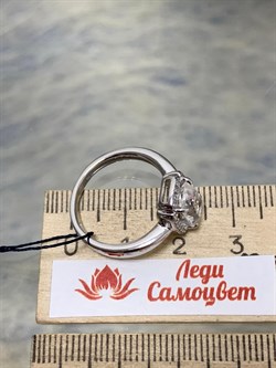 *Кольцо р.17,5 Горный Хрусталь арт. 01-2109/00ГХ-00-206 вес 3,54 г - фото 286292