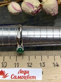 *Кольцо р.17,5 Зеленый Агат арт. 01-1214/00АГ-00-324 вес 2,14 г - фото 286301 *Кольцо р.17,5 Зеленый Агат арт. 01-1214/00АГ-00-324 вес 2,14 г - фото 286301