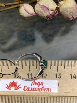 *Кольцо р.17,5 Зеленый Агат арт. 01-1214/00АГ-00-324 вес 2,14 г - фото 286302 *Кольцо р.17,5 Зеленый Агат арт. 01-1214/00АГ-00-324 вес 2,14 г - фото 286302