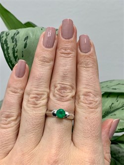 *Кольцо р.17,5 Зеленый Агат арт. 01-1214/00АГ-00-324 вес 2,14 г - фото 286306 *Кольцо р.17,5 Зеленый Агат арт. 01-1214/00АГ-00-324 вес 2,14 г - фото 286306