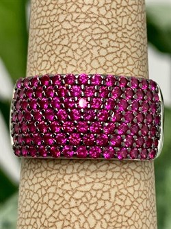 *Кольцо р.17,5 Розовый Фианит арт. 01-2753/00ШР-17-387 вес 7,08 г - фото 286326