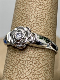 *Кольцо р.18 Белый Фианит арт. 01-0698/00КЦ-00-505 вес 2,75 г - фото 286391